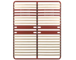 BULTEX Sommier cadre métal à lattes 5 zones 4 cm Morpho - 140 x 190 cm