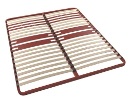 BULTEX Sommier cadre métal à lattes 5 zones 4 cm Morpho - 140 x 190 cm