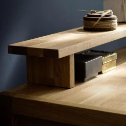 Bureau en chêne massif Cyriel