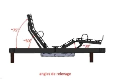 CAMIF Ensemble électrique Cléophée et Margot CAMIF - 2 x 90 x 200 cm