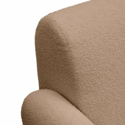 Canapé bouclette Ome - Beige - 2 places