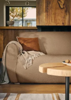 Canapé bouclette Ome - Beige - 2 places