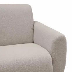 Canapé bouclette Ome - Gris Clair - 2 places