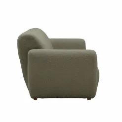 Canapé bouclette Ome - Vert Kaki - 2 places