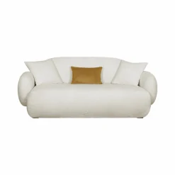 Canapé bouclette Oméga - Ivoire - 3 places