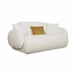 Canapé bouclette Oméga - Ivoire - Grand 2 places