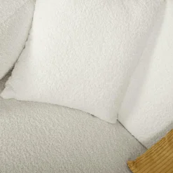 Canapé bouclette Oméga - Ivoire - Grand 2 places