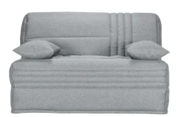 Canapé BZ tissu matelas 15 cm Genay - Gris Clair