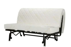 Canapé BZ tissu matelas 15 cm Genay - Ebène