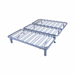 Canapé BZ tissu matelas 15 cm Guidel - Taupe - 160 x 200 cm