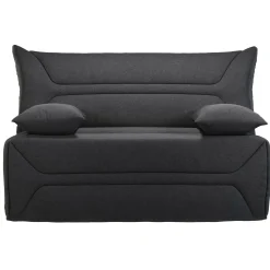 Canapé BZ tissu matelas 12 cm Garance - Gris Foncé