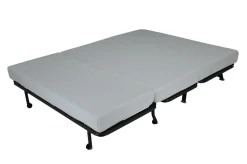 Canapé BZ tissu matelas 12 cm Garance - Bleu Canard