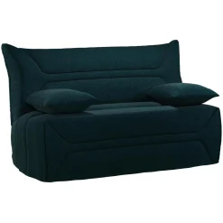 Canapé BZ tissu matelas 12 cm Garance - Bleu Marine