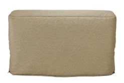 Canapé BZ tissu matelas 15 cm Guidel - Sable - 140 x 200 cm