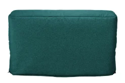 Canapé BZ tissu matelas 15 cm Guidel - Bleu Canard - 140 x 200 cm