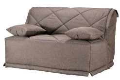 Canapé BZ tissu matelas Bultex 15 cm Gina - Taupe