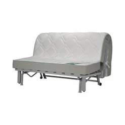 Canapé BZ tissu matelas Bultex 15 cm Gina - Taupe