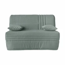 Canapé BZ velours côtelé matelas 15 cm Gaélia - Menthe Glaciale
