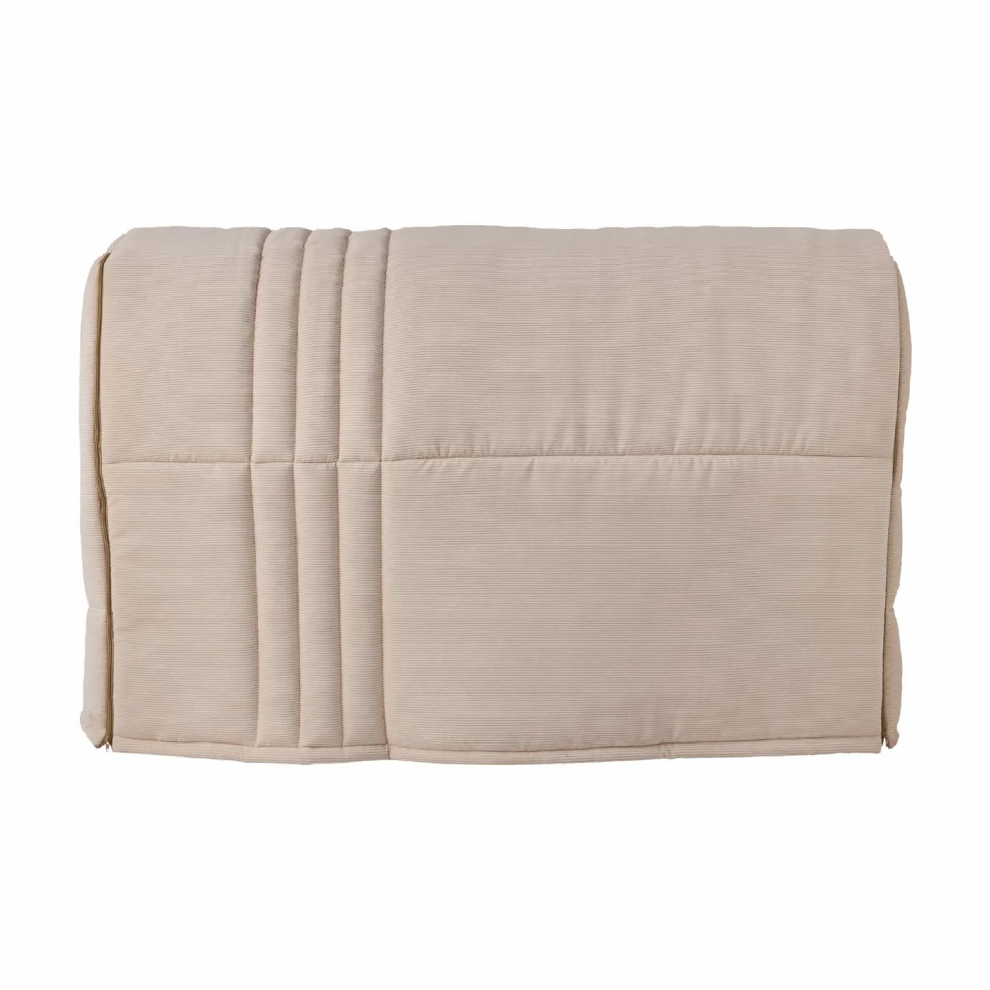 Canapé BZ velours côtelé matelas 15 cm Gaélia - Beige