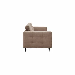 Canapé capitonné velours Odin - Beige