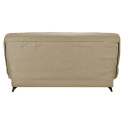 Canapé clic-clac tissu matelas Bultex 14 cm Gipsy - Sable