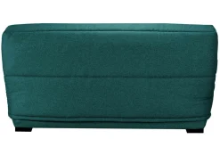 Canapé clic-clac tissu matelas 17 cm Guidel - Bleu Canard