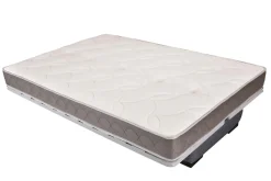 Canapé clic-clac tissu matelas 17 cm Guidel - Bleu Canard