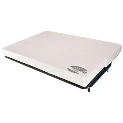 Canapé clic-clac tissu matelas Bultex 14 cm Gipsy - Bleu Marine