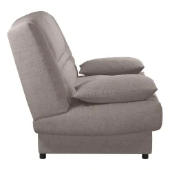 Canapé clic-clac tissu matelas 13 cm Garance - Sable