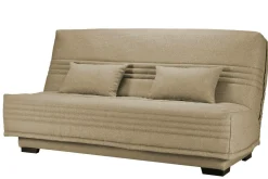 Canapé clic-clac tissu matelas 17 cm Guidel - Sable