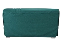 Canapé clic-clac tissu matelas 17 cm Genay - Bleu Canard