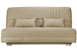 Canapé clic-clac tissu matelas 17 cm Genay - Sable