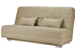 Canapé clic-clac tissu matelas 17 cm Genay - Sable