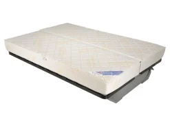 Canapé clic-clac tissu matelas 17 cm Genay - Sable