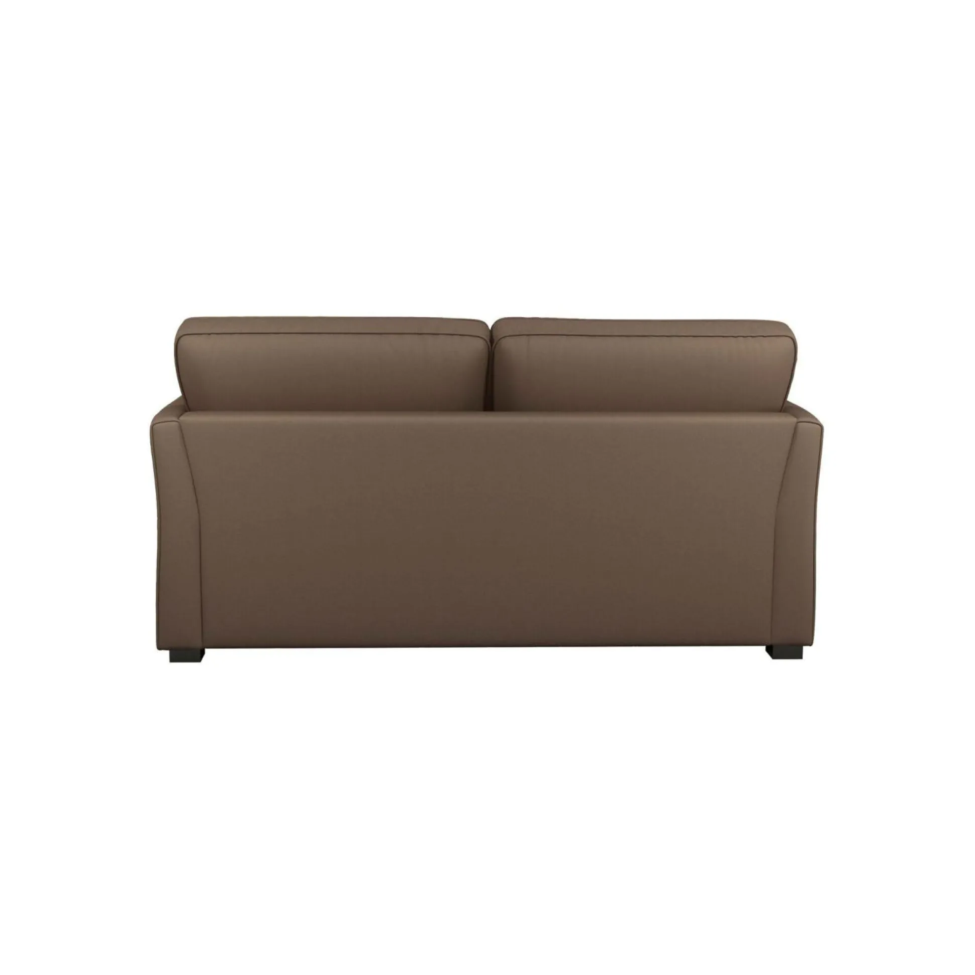Canapé convertible tissu coton déhoussable Marbella - Taupe - 2 places