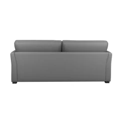 Canapé convertible tissu coton déhoussable Marbella - Gris - 3 places