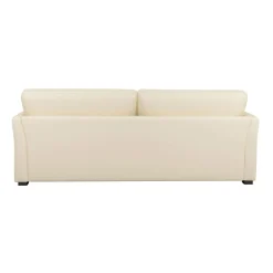 Canapé convertible tissu coton déhoussable Marbella - Beige - 4 places