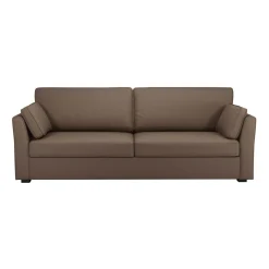 Canapé convertible tissu coton déhoussable Marbella - Taupe - 4 places