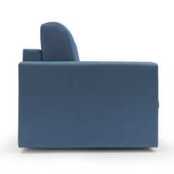 Canapé convertible tissu déhoussable Aubin - Bleu - Grand 3 places