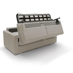 Canapé convertible tissu déhoussable Aubin - Lin - Grand 3 places