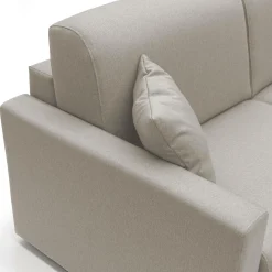 Canapé convertible tissu déhoussable Aubin - Lin - 3 places