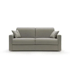 Canapé convertible tissu déhoussable Aubin - Taupe - Grand 3 places