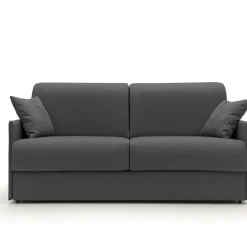 Canapé convertible tissu déhoussable Arthur - Anthracite - Grand 2 places