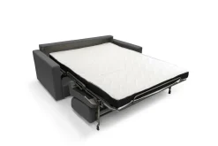 Canapé convertible tissu déhoussable Aubin - Anthracite - Grand 2 places