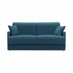Canapé convertible tissu déhoussable Arthur - Bleu - 3 places