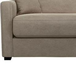 Canapé convertible tissu Parme - Grège - 3 places
