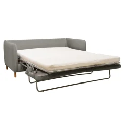 Canapé convertible tissu Portimo - Gris Clair