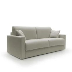 Canapé convertible tissu recyclé déhoussable Aubin - Lin - Grand 3 places