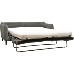 Canapé convertible velours Prince - Gris