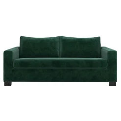 Canapé convertible velours Octave - Vert Emeraude